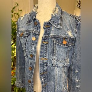 Blank NYC Distressed Denim Jacket